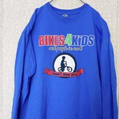 GILDAN【メンズL】BIKES4KiDS 長袖Tシャツ ロンT 古着 USA