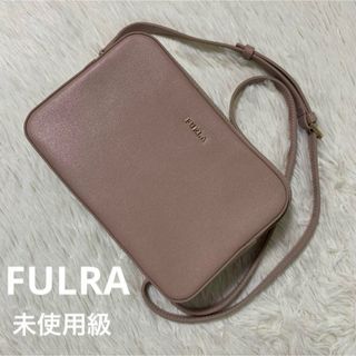 【未使用級】フルラ リリー　ショルダーバッグ　カメラバッグ　2層　本革　ピンク