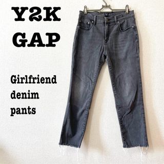 美品【 GAP ギャップ 】 Y2K カットオフデニム　ガールフレンドデニム